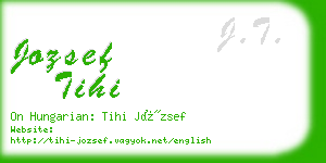 jozsef tihi business card